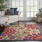 Homeroots 4 x 6 ft. Red & Multi Color Indoor & Outdoor Area Rug 384997 - alternate 6